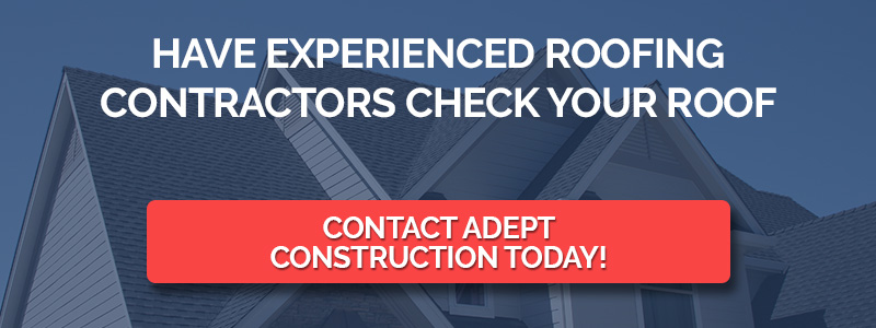 A diagram that lets you know you can have experienced roofing contractors check your roof for hail dent repairs.
